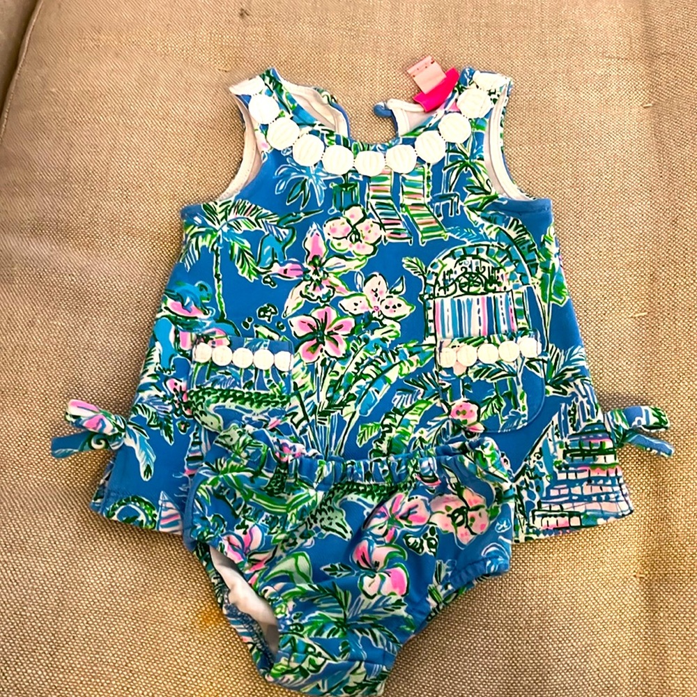 Lilly Pulitzer barely worn dress 3-6mos